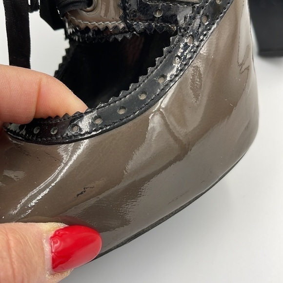 Vtg Philosophy di Lorenzo Serafini Patent Leather Platform Heels Sho… - Picture 13 of 15
